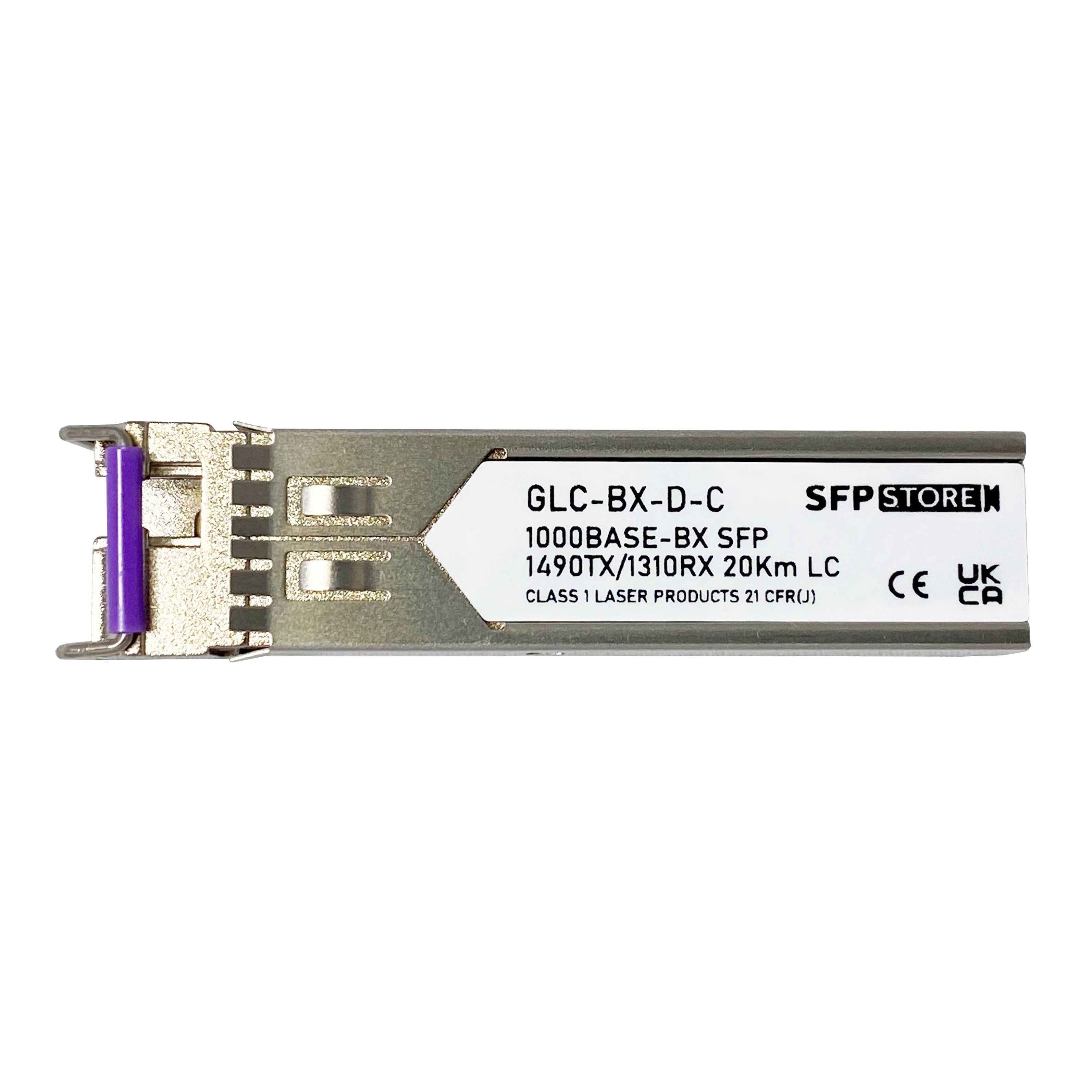 E1MG-BX-D-C Brocade/Ruckus Compatible 1000BASE-BX 1490nm-TX/1310nm-RX 10km DOM Simplex LC/UPC BiDi Optical Transceiver Module