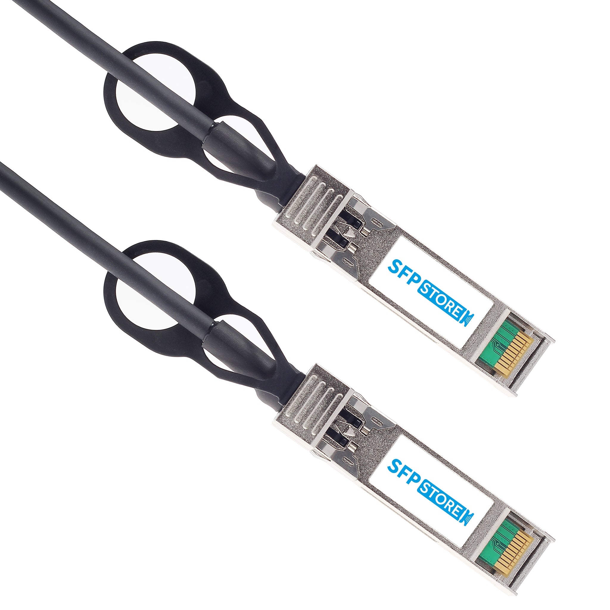ROBOfiber 10G SFP+ Direct Attach Copper Cable – 2m Passive DAC, Cisco Compatible (SFP-10G-02C)