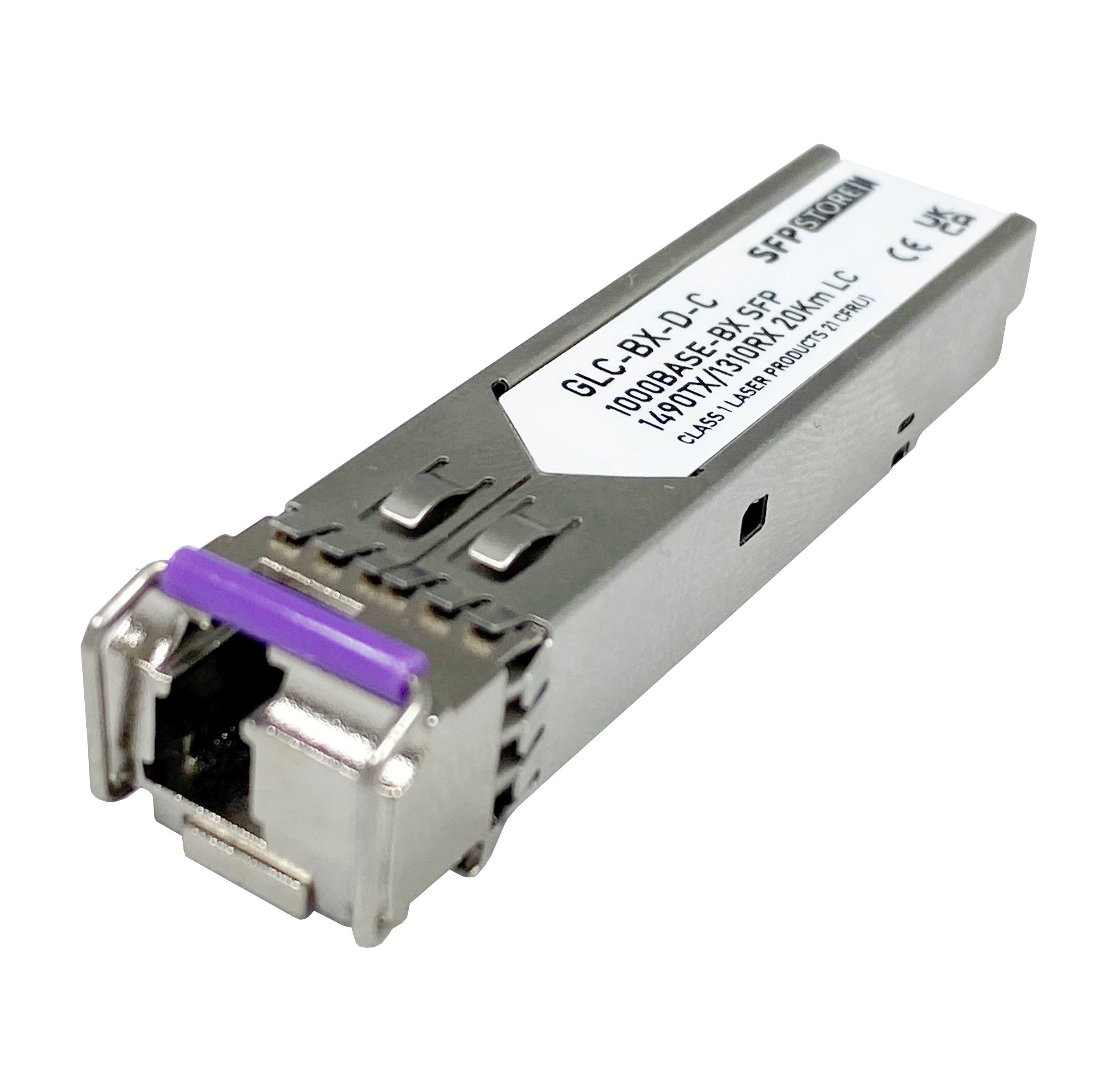 GLC-BX-D-C Cisco Compatible 1000BASE-BX 1490nm-TX/1310nm-RX 10km DOM Simplex LC/UPC BiDi Optical Transceiver Module